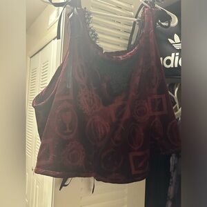 Hot topic 4xl lace up corset top